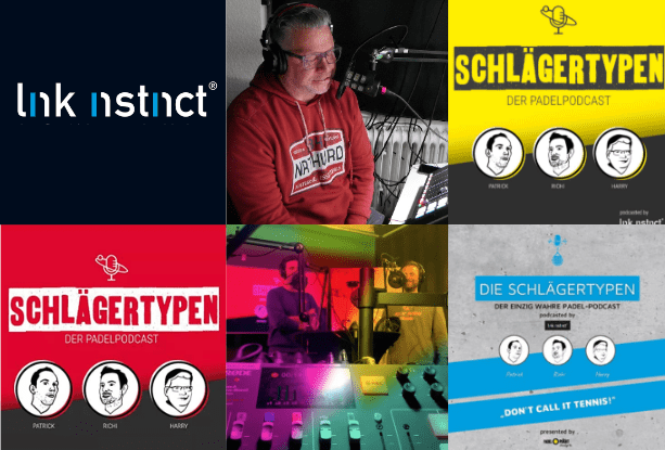 Jubiläum - 1 Jahr Padelpodcast Schlägertypen aus dem link instinct@ Podcast-Studio